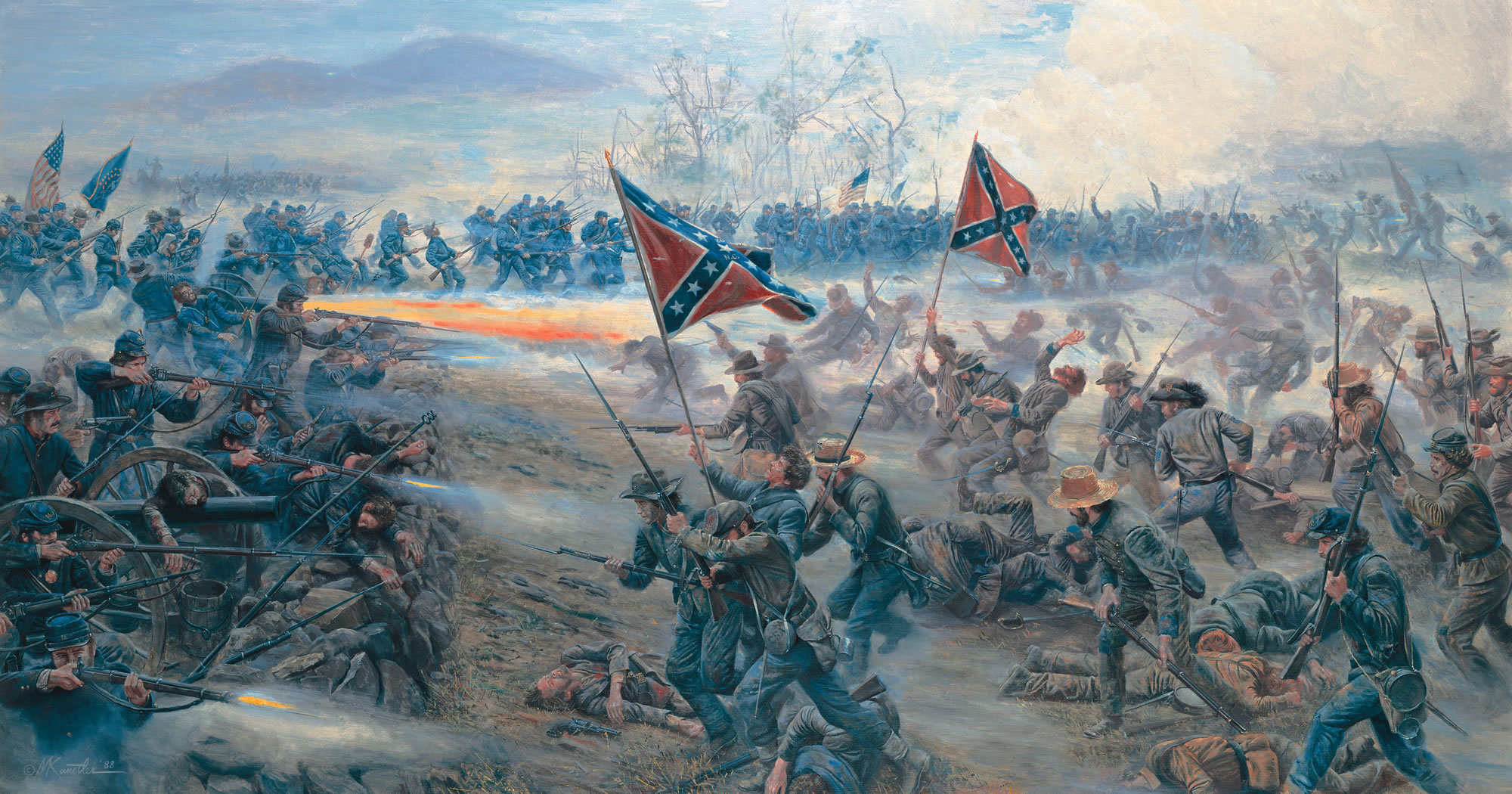 Mort Künstler Gettysburg Tribute 1860 Henry Rifle 