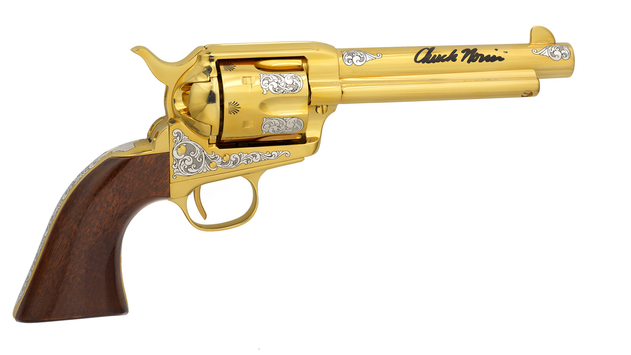 Texas Ranger Star COLT 45 PISTOL CANE Western Revolver Gun Handle Walking S...