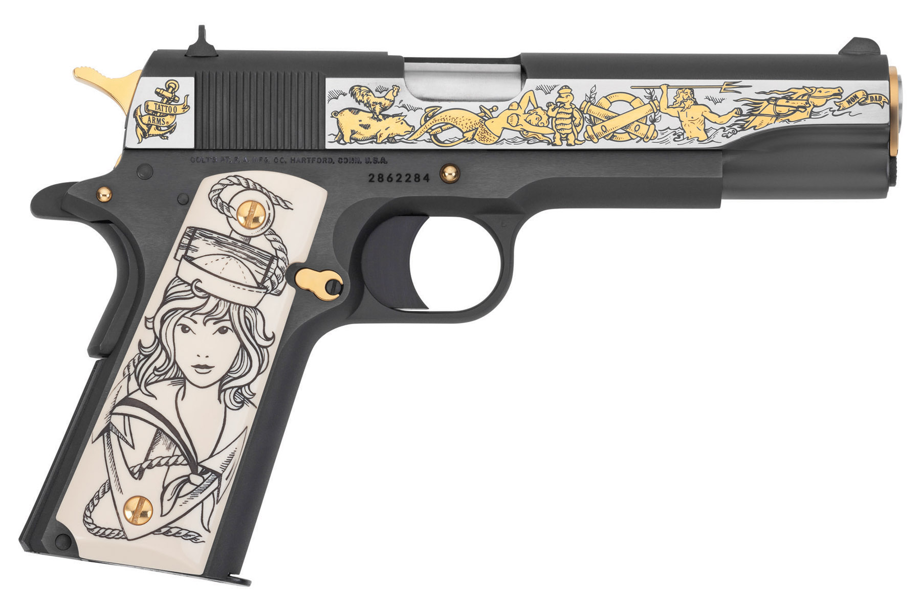 Tattoo Arms Navy Colt Tribute Full Right